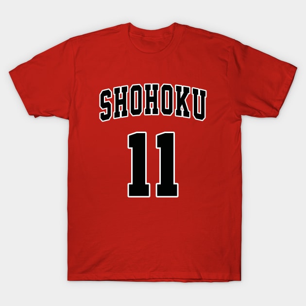 Slam Dunk Kaede Rukawa Jersey T-Shirt by Abaan